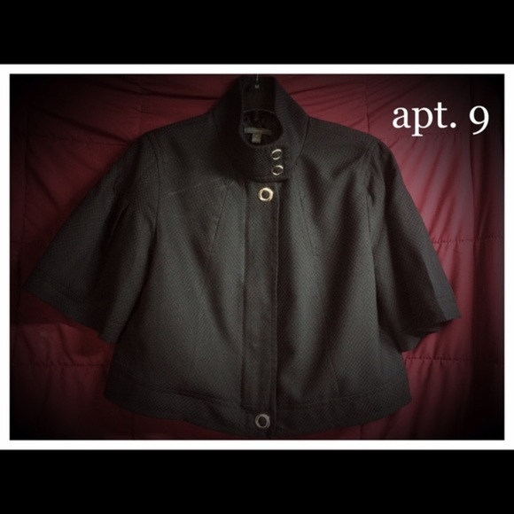 Apt. 9 black cropped jacket - Picture 1 of 4